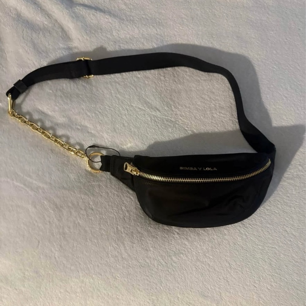 Bomba y Lola black nylon bumbag (belt bag)